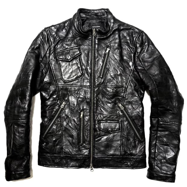 Rattle Trap - 패치워크 레더 자켓