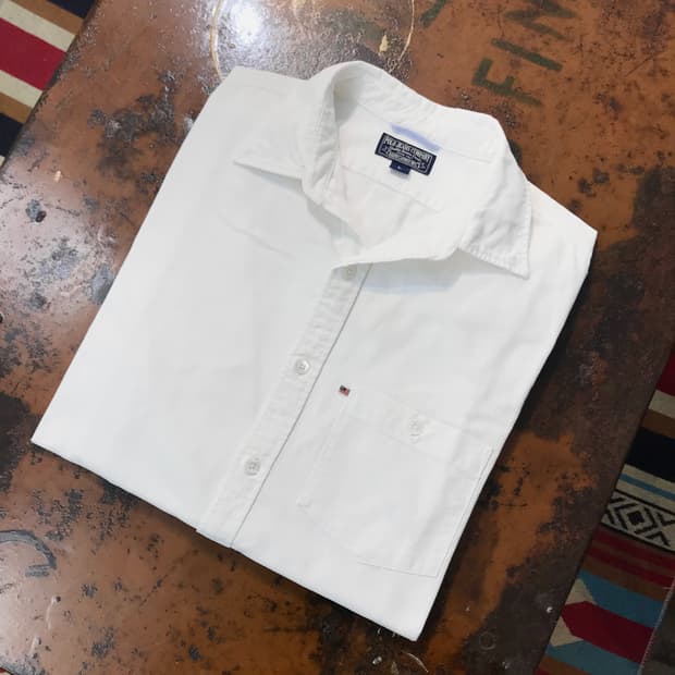 폴로진 화이트 옥스포드 셔츠 남성 102 105 여성 프리사이즈