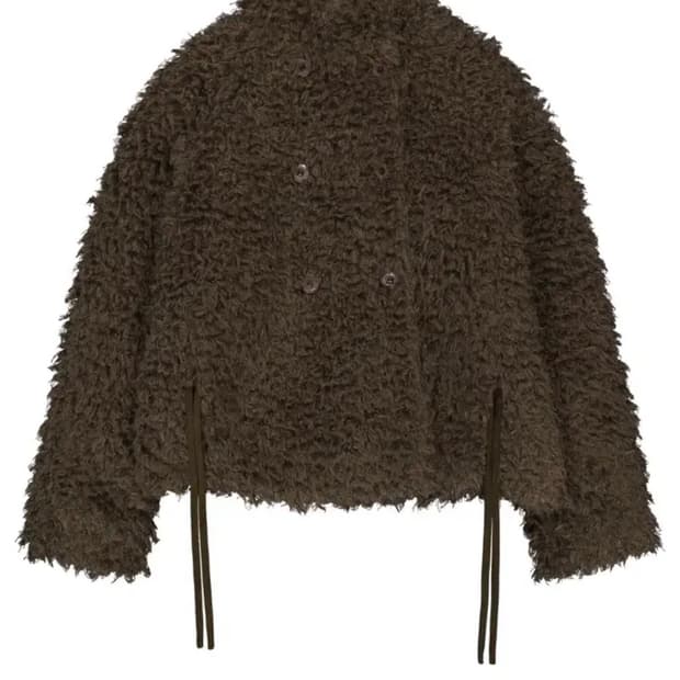 코이세이오 헤어리 퍼자켓 브라운