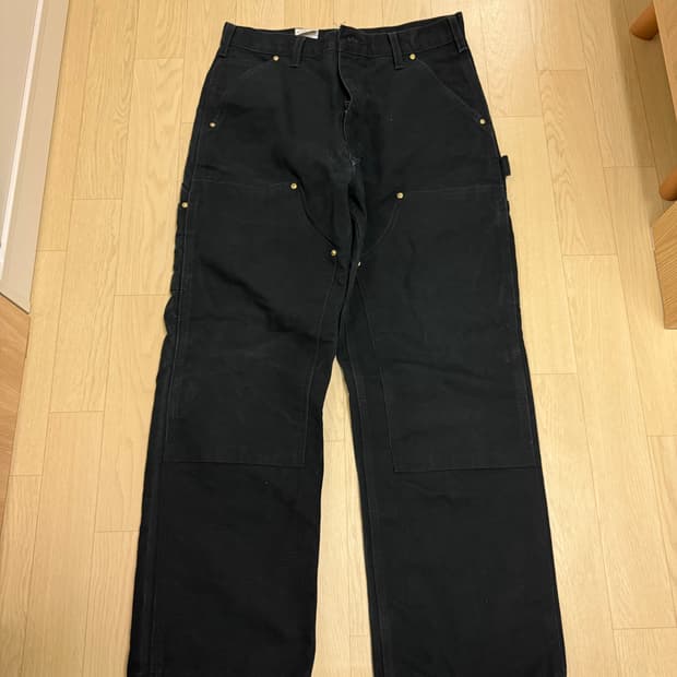 칼하트 b01 더블니 블랙 31