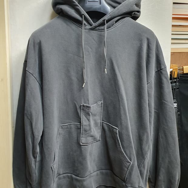 발렌시아가 피그먼트 백로고 후드