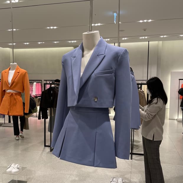 [Zara] 크롭 블레이저 셋업