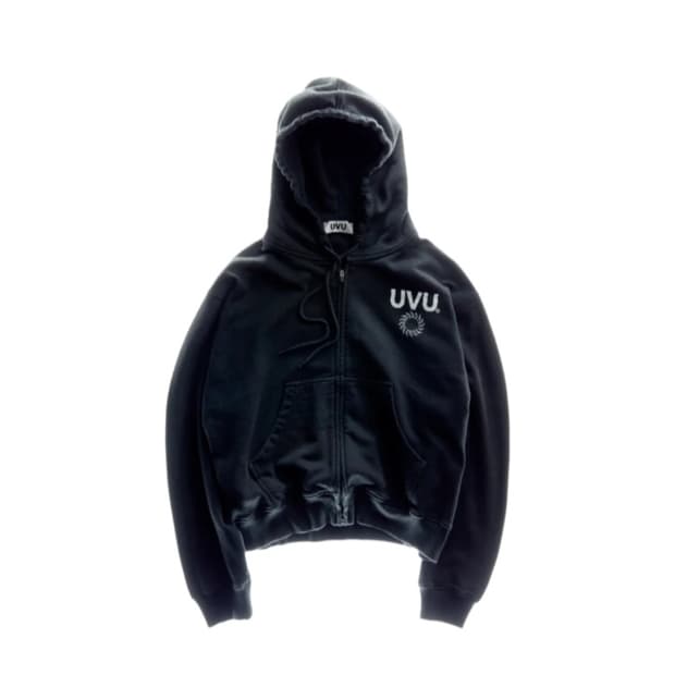 UVU후드 집업 블랙 s사이즈 새상품