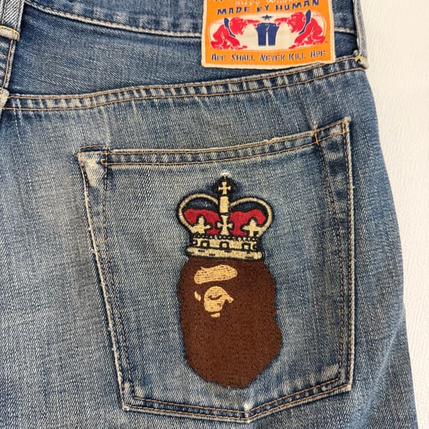 00s A BATHING APE Denim Pants (M)