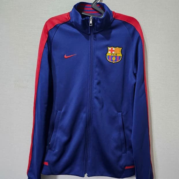 나이키 FC바르셀로나 유니폼 트랙탑 져지집업 90 / S