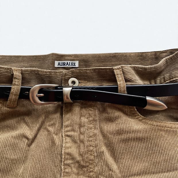 러스틱 2cm 소가죽 벨트