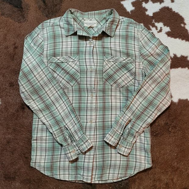 폴로 데님앤서플라이 여성용 체크 남방(S)