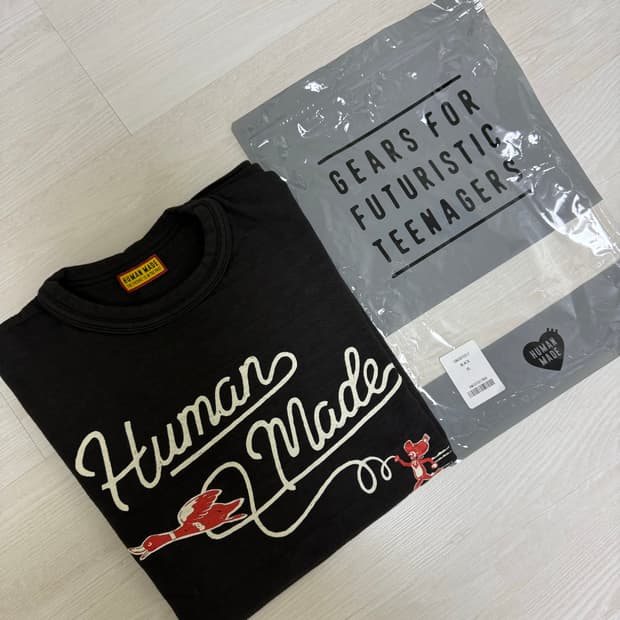 휴먼메이드 블랙 티셔츠 XL 새상품