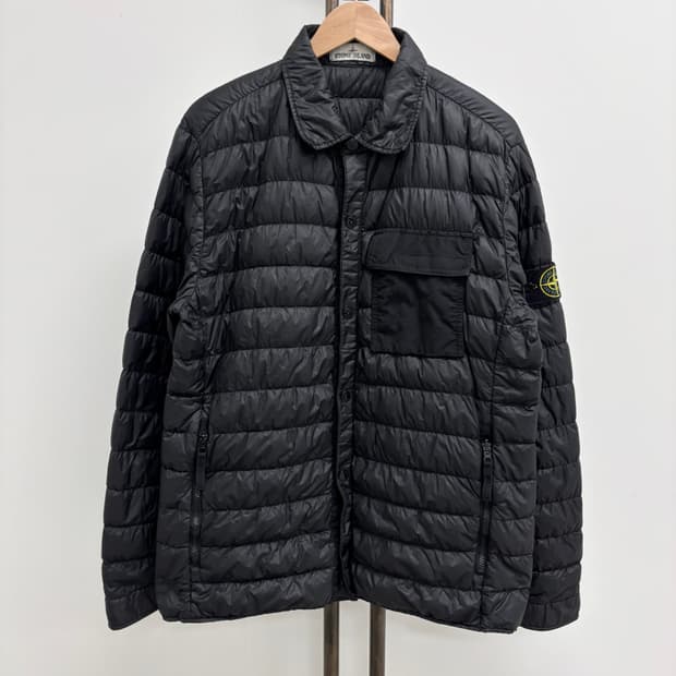 [XL]스톤아일랜드 마이크로얀 셔츠 패딩