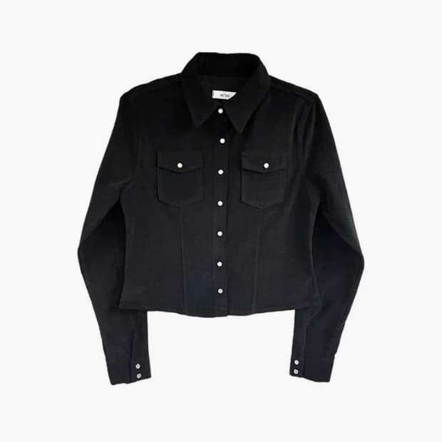 [애즈온] 제니스 코듀로이 셔츠 블랙