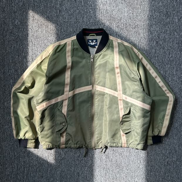Verso 빈티지 카키 MA-1 자켓 