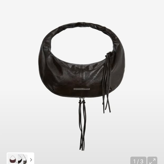 트리밍버드 지퍼 피니싱 호보백 (큰사이즈)