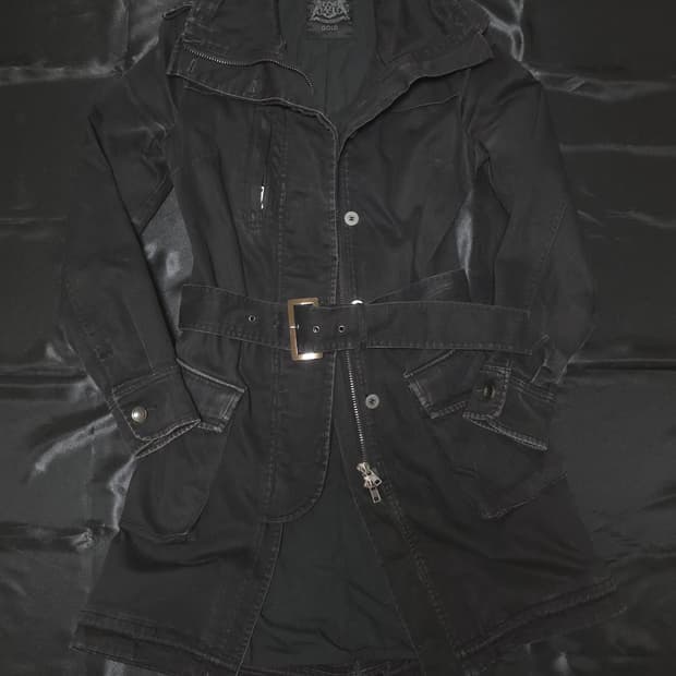 펑크 흑청 코트st 자켓