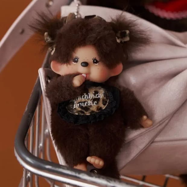 jouetie 주에띠 몬치치 콜라보 한정판 레오파드 키링