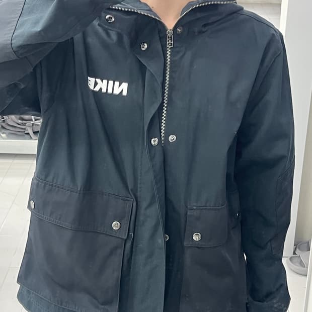 나이키 NSW 시티 메이드 우븐 후드 자켓 블랙