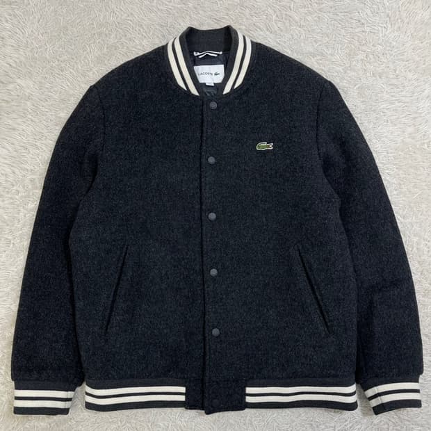 라코스테 울 바시티 자켓/#3331