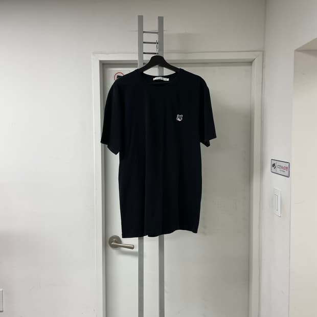 메종키츠네 폭스 반팔 티셔츠 블랙 XL