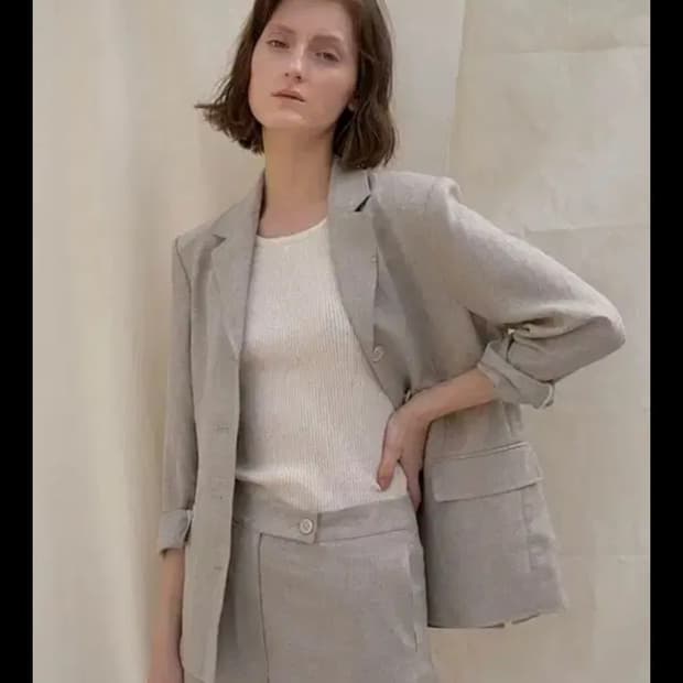 낫띵리튼 Foret 자켓 하객룩 출근룩 올드머니룩 결혼식 드뮤어룩