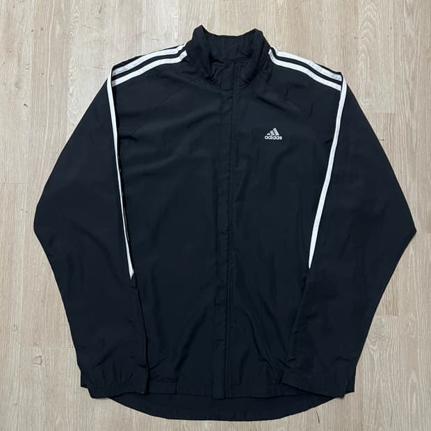 아디다스 로고 파이어버드 바람막이 자켓 XL/105 