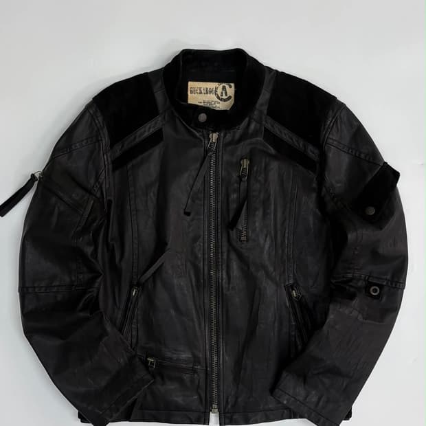 [XL] 버커루 램스킨 유틸리티 레더 자켓
