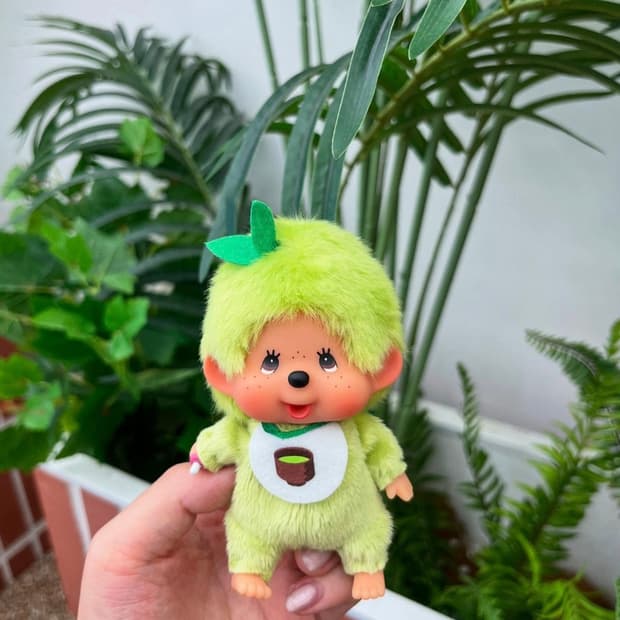 새상품)녹차 몬치치 키링/말차 그린티 빅헤드 몬치치