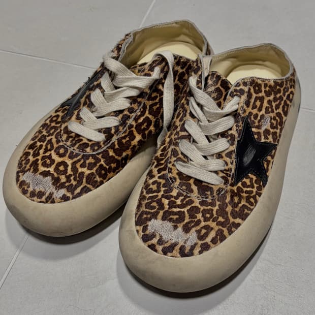 골든구스 블랙스타 레오파드