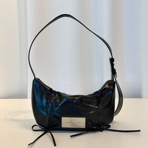 마뗑킴(Matin kim) 하프셔링 리본 라운드백