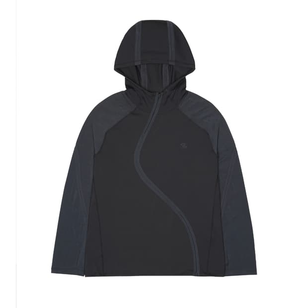 4 산산기어 웨이브 롱슬리브 블루 차콜