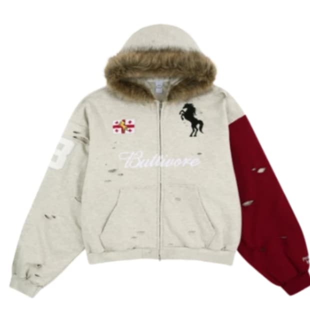 [3] 프로토콜 인덱스 버티보어 퍼 리닝 집 후드 오트밀 멜란지