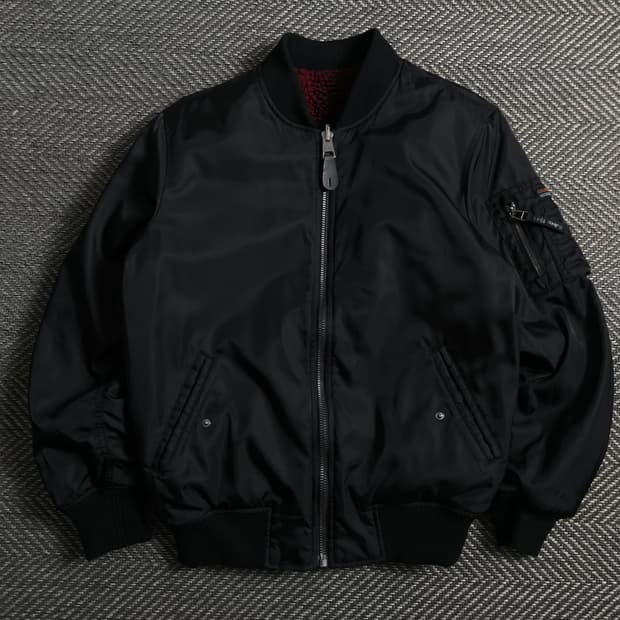 지프 리버시블 후리스 항공 점퍼 o 4484