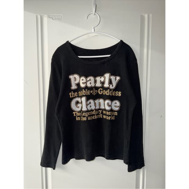 일본빈티지 y2k 레터링 롱슬리브