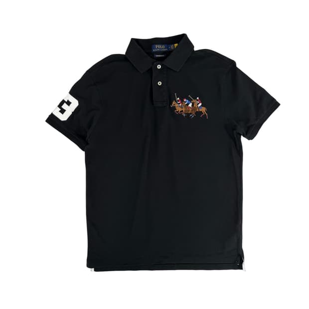 폴로 빅포니 반팔 카라티 블랙 m