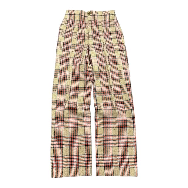 ✨ (한글택) 구찌 트위트 울 체크 팬츠 