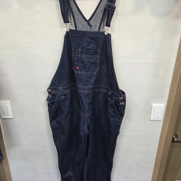 디키즈 썸머 카펜터 오버롤 데님팬츠 xl