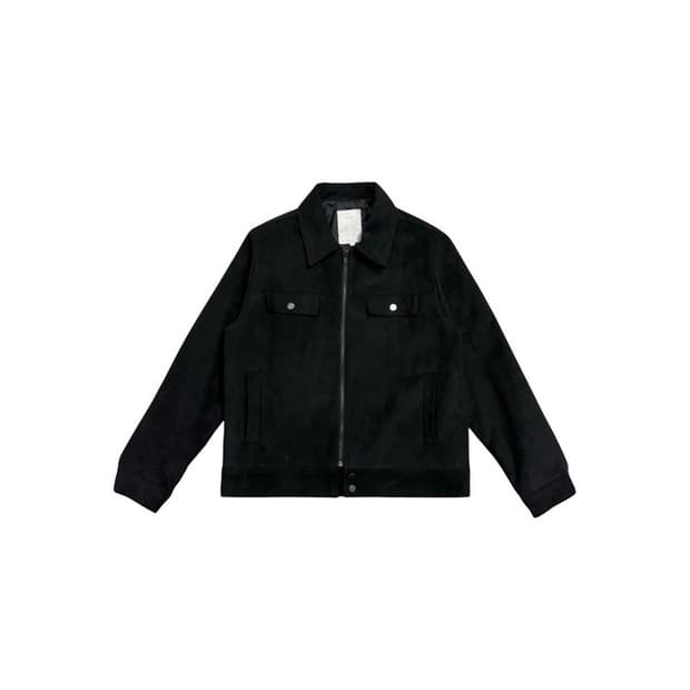 BECOME 스웨이드 자켓 블랙 