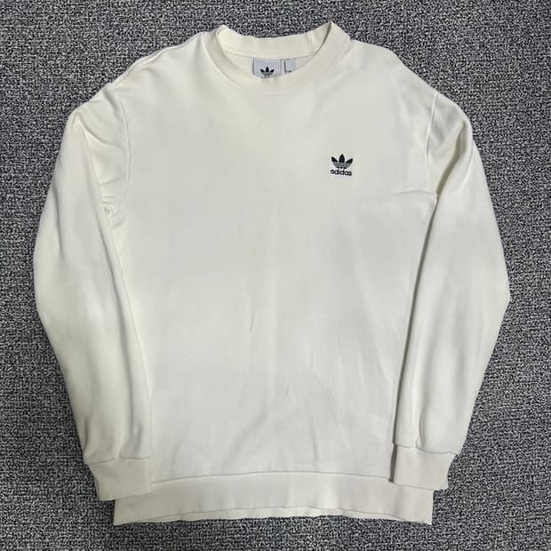 (105) 아디다스 트레포일 맨투맨 아이보리