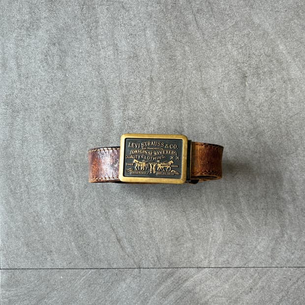 리바이스 웨스턴 버클 레더 벨크