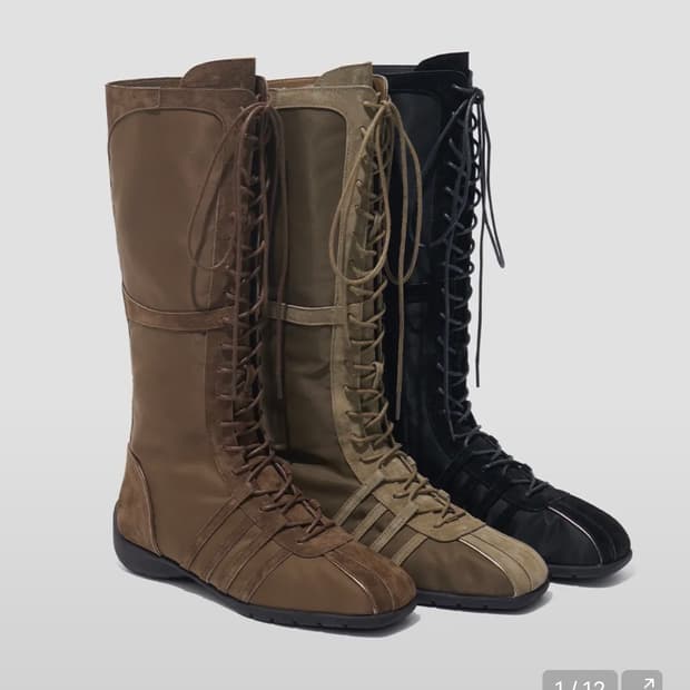 락피쉬웨더웨어 BLISS LACEUP LONG BOOTS 브라운 235