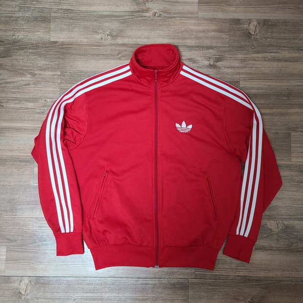 (XL105)00s유럽/독일 OG 구형 파이어버드 레드 트랙탑 저지 져지