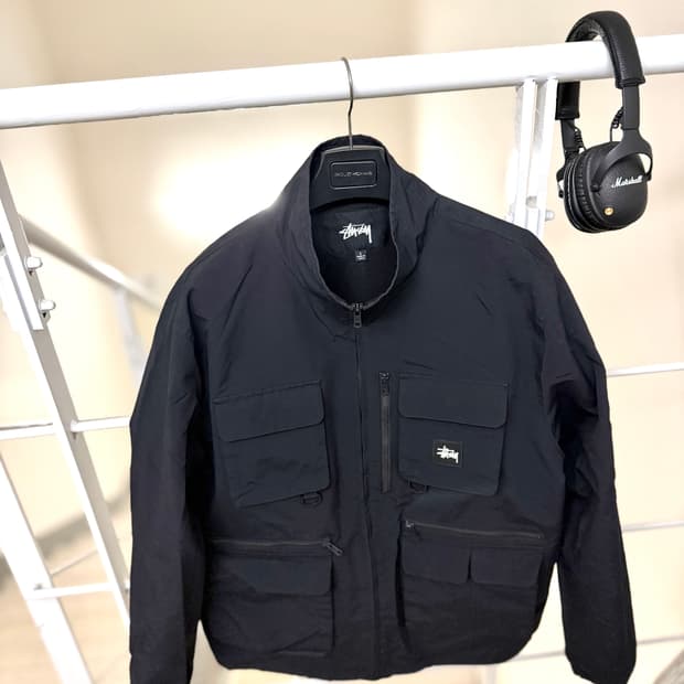 스투시 [민트급.정품] 자켓 (시세 32만) 유틸리티 바람막이 쉘 L 