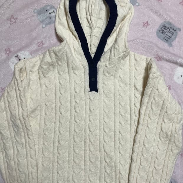 모리girl 니트 후드