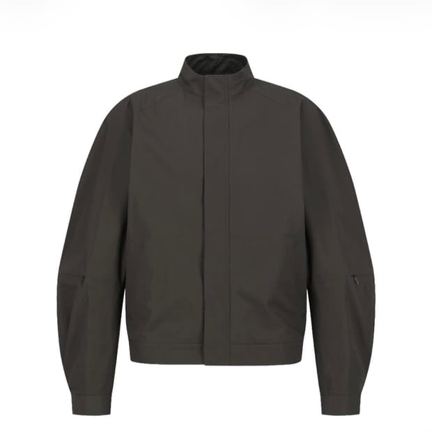 아모멘토 래글런 코튼 집 점퍼 브라운 - 26SS L사이즈