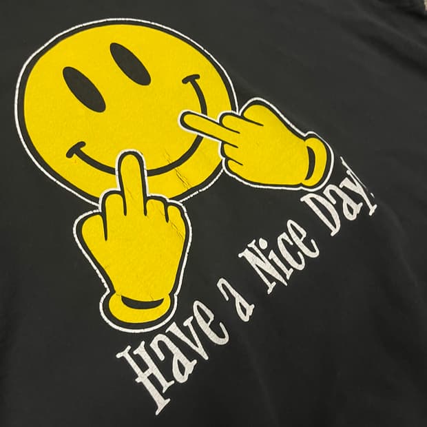 스마일 프린팅 티셔츠 (110)