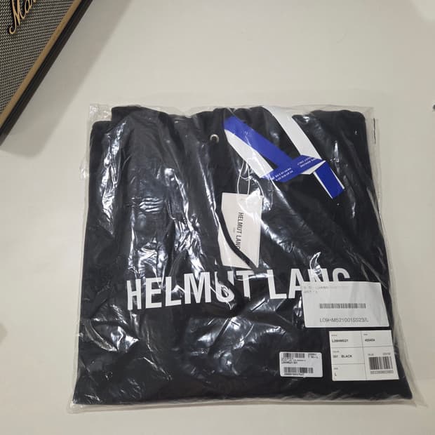 헬무트랭 코어 로고 후드티 블랙 L (L09HM521)