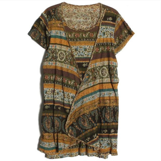 pattern robe onepiece