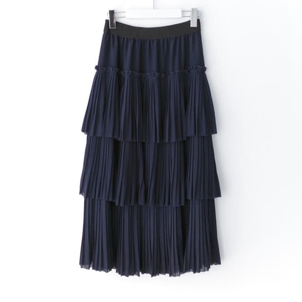 pleats cancan skirt