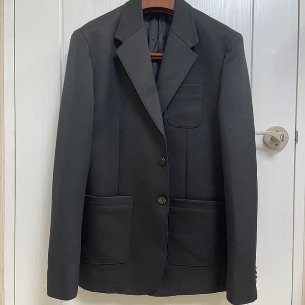 우영미 폴리 셋업 자켓  52 사이즈 팝니다