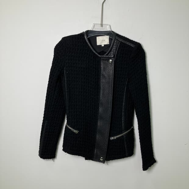 이로 sari moto 자켓 레더 트리밍