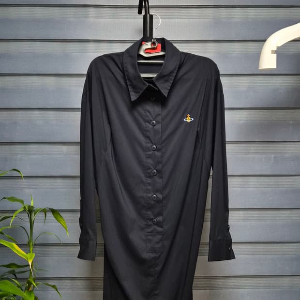 [스탭인터내셔널 정품] 비비안 웨스트우드 레드라벨 셔츠 원피스 블랙 S