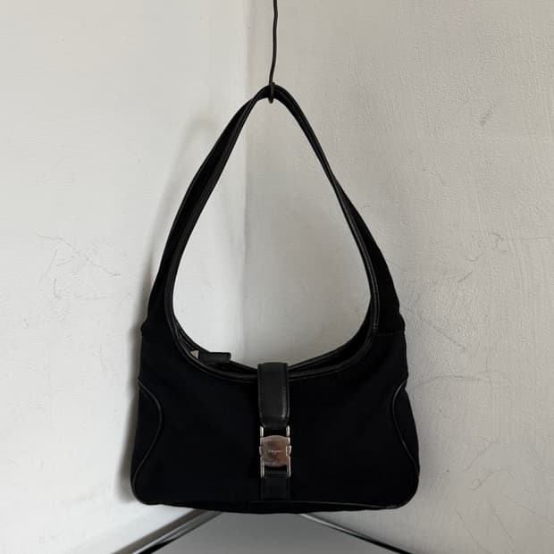 Ferragamo Nylon buckle hobo bag